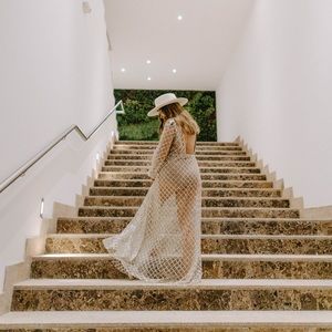 White Fox Boutique Entice Me Glitter Maxi dress